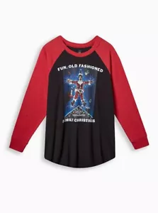 Torrid Christmas Vacation Shirt Red Black NWT New 3X - Picture 1 of 4