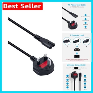 High-Quality 2M Power Cable with Type G Plug for TVs and Gaming Devices - Picture 1 of 9