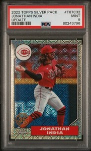 2022 TOPPS SILVER PACK 1987 CHROME PROMO JONATHAN INDIA UPDATE PSA 9