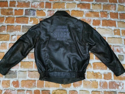 Chevignon Vintage Biker Leather Jacket Stock N75631* Dark Braun Size: XL Tip Top - Image 1 of 4