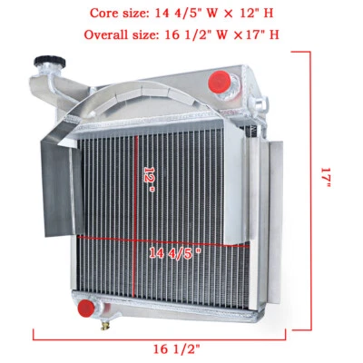 3 ROW RADIATOR for 1958-1967 AUSTIN HEALEY SPRITE 1960-66 MIDGET,948-1098 - Image 1 of 4
