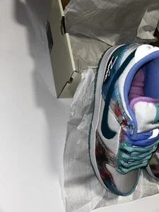 Nike Futura Laboratories x Dunk SB Low Bleached Aqua uk 6.5 - Picture 1 of 7