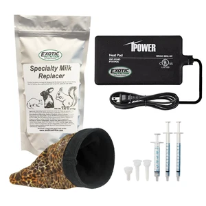 Baby Squirrel Nursing Set (EXPANDED) - Milk Replacer, Feeding Syringes, Glove - Picture 1 of 10