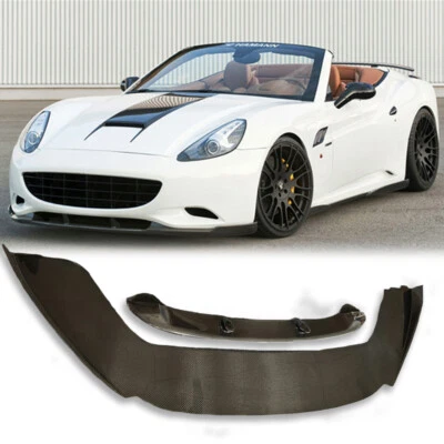 CARBON FIBER FRONT BUMPER SPLITTER DIFFUSER LIP FITS FOR FERRARI CALIFORNIA  - Imagen 1 de 4