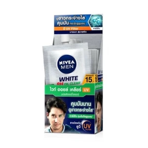 (PACK12X8ML) Nivea Men Anti Oil + White Serum SPF50 Facial Treatment Daily + DHL - Picture 1 of 6