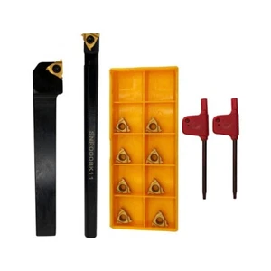 1/2" SEL1212H11 + SNR0008K11 Threaded Tool Holder + 10PCS 11IR AG60 Inserts - Picture 1 of 6