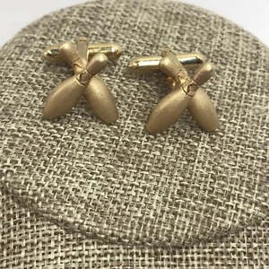 Bracciale Bowling Vintage Swank Tono Oro Croce Criss X Spilla Retro League Strike - Foto 1 di 6