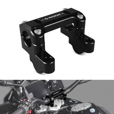 Soporte de abrazadera de barra elevadoras de manillar 45 mm más alto para BMW R1200GS 2013-2016 2017 2018 Foto 1 de 4