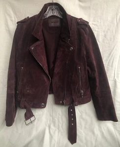 Blank NYC Purple Suede Moto Jacket L, mint condition - Picture 1 of 6