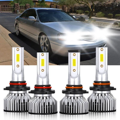 For Acura CL 1997-1999 Combo 9005+9006 LED Headlight High Low Bulbs Kit 6000K - Imagem 1 de 4