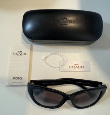 Gafas de sol para mujer COACH pulidas negras degradadas HC8163 500211 Foto 1 de 4