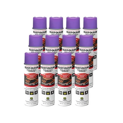 Rust-Oleum 1669838-12PK Industrial Choice Inverted Solvent-Based Marking Spra... - Image 1 of 4