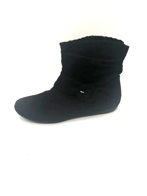 Report Botas Mujer Elinor Negro 7.5 Botín Zapato Slouch Plano Pull On Foto 1 de 4