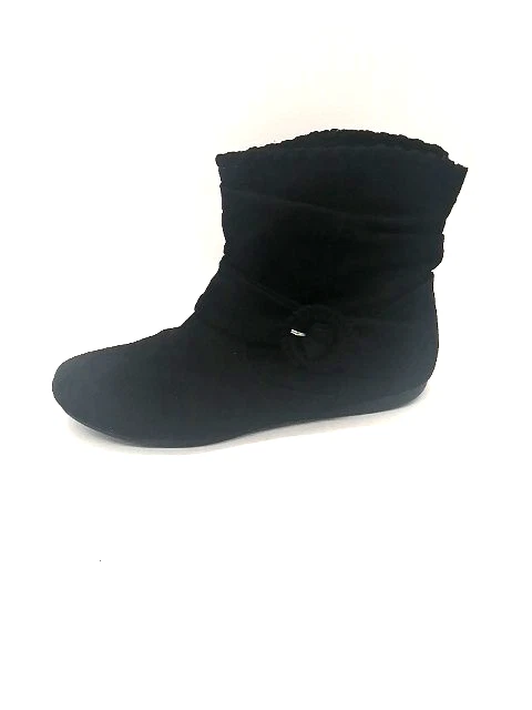 Report Boots Womens Elinor Black 7.5 Ankle Bootie Shoe Slouch Flat Pull On - Image 1 of 4