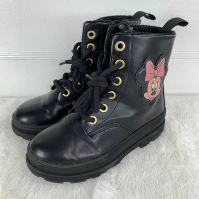 Botas negras forradas H&M Minnie Mouse niñas talla 11 Foto 1 de 4
