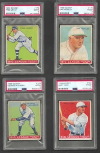 Tarjeta de béisbol Fred Leach #179 1933 Goudey - clasificación PSA 2 - UNA TARJETA - Imagen 1 de 1