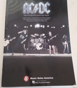 guitar tab book AC / DC easy guitar with riffs and solos 15 songs MSA HAL LEONAR - Picture 1 of 7