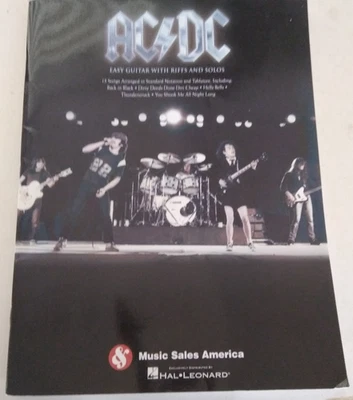 guitar tab book AC / DC easy guitar with riffs and solos 15 songs MSA HAL LEONAR - Image 1 of 4
