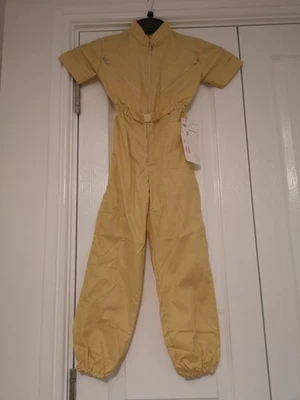 Children's 5 years C&A Vintage 80s Lightweight Natural Jumpsuit / Boilersuit - Image 1 of 3