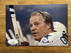GORDIE HOWE Autograph Auto Photo 4x6 JSA Authentic - Picture 1 of 2