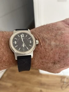 Vintage Exc+5 ORIS Big Crown 7500 Men's Automatic Watch Black Day Date 40mm 25J - Picture 1 of 7