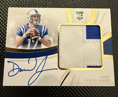 2019 Panini Immaculate #116 RPA Daniel Jones Auto /99 On Card Rc Colts - Image 1 of 2
