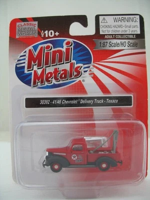 Mini Metals HO Model 30392: 41/46 Chevrolet Delivery (Tow) Truck, Texaco, MOC - Image 1 of 4
