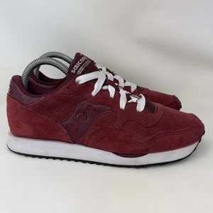 Zapatos de gamuza Saucony Jazz originales granate para mujer talla 8 - Imagen 1 de 7