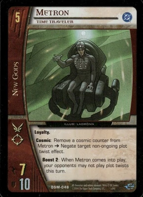 VS System: Metron, Time Traveler - Foil [Played] DC Superman Man of Steel TCG CC - Image 1 of 2