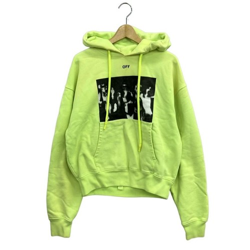 Off white Pullover Felpa con Cappuccio Uomo Taglia S Dettagli Danneggiati ・Tuta: Graffio Stain b