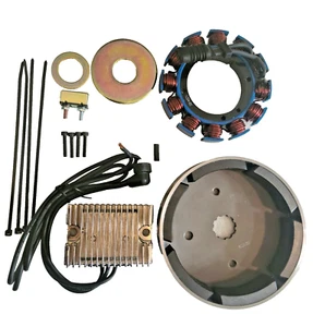 32amp  Charging System for Harley EVO, Shovel and  S&S engines Chrome regulator - Picture 1 of 2
