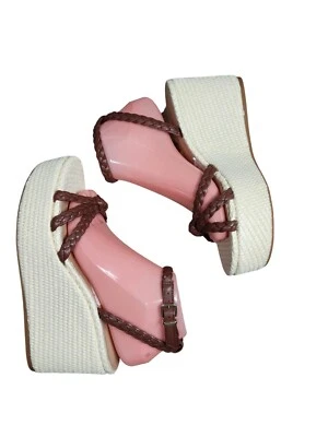 Antonio Melani Women's Size 7 M Sandal Lorinna Leather  Platform Wedge (127) - Image 1 of 4