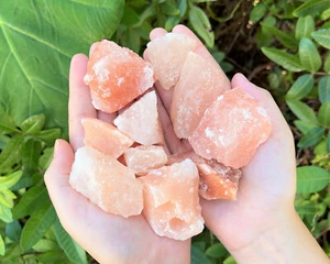 Natural Himalayan Salt Chunks: Choose How Many (Pink Sea Salt Rock Crystals) - Picture 1 of 8