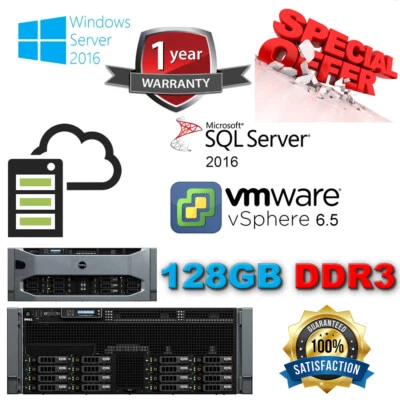 Dell Poweredge R910 4x E7-4870 2.40Ghz-40-CORE 128GB DDR3 16x 2.5" 146GB SAS 15K - Image 1 of 4