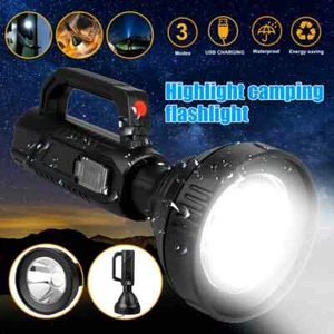 LED Rechargeable Flashlight Super Bright Work Light with Stand – 1500000 Lumens - Imagen 1 de 12