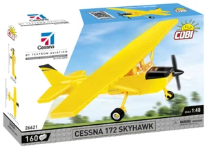 Cobi 26621 1:48 Scale Cessna 172 Skyhawk Yellow 160-Piece Airplane Kit MIB/New - Picture 1 of 2