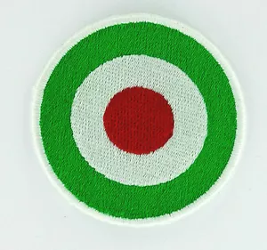 COCCARDA COPPA ITALIA TOPPA toppe PATCH RICAMATA TERMOADESIVA DIAM.6 GIALLA - Bild 1 von 1