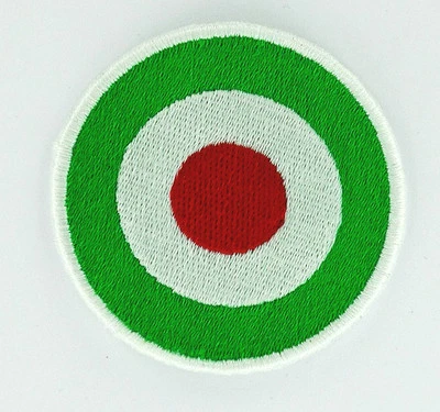 COCCARDA COPPA ITALIA TOPPA toppe PATCH RICAMATA TERMOADESIVA DIAM.6 GIALLA