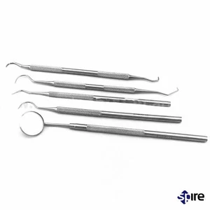 Set dentale base Explorer Fig9 Fig23 manico specchio Jaquette e strumento sonda - Foto 1 di 1
