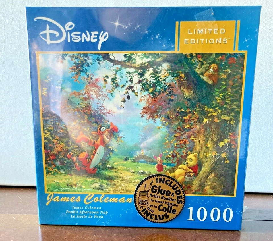 Rompecabezas Disney Winnie the Pooh’s Afternoon Nap 1000 piezas edición limitada James Coleman NUEVO Foto 1 de 3