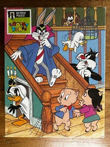 VTG 1990 Looney Tunes Halloween 63 Piece Jigsaw Puzzle Rainbow Works COMPLETE - Picture 1 of 6