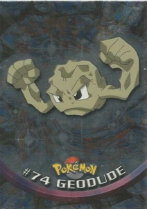 Pokemon TV Series 1 UK Topps - RARE #74 "Geodude" Blue Logo Foil Card - Bild 1 von 1