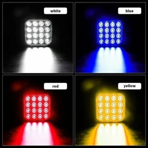 2PCS 48W LED Work Light Truck OffRoad Tractor Spot Lights 12V 24V Square 16LED - Picture 1 of 8