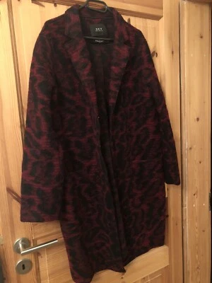 SET Fashion Filzmantel rot Übergangsjacke Overshirt Gr. 42 1xgetragen KP 220€! - Bild 1 von 4