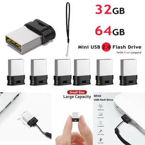 Mini clé USB 32 Go 64 Go 2.0 clé USB clé USB stylo disque pour PC portable vente en gros - Photo 1/12