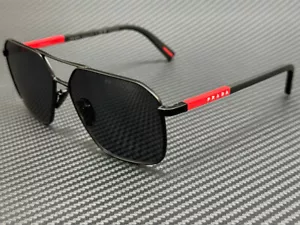 Gafas de sol PRADA LINEA ROSSA PS A50S 1BO02G mate negro gris polarizadas 60 mm - Imagen 1 de 5