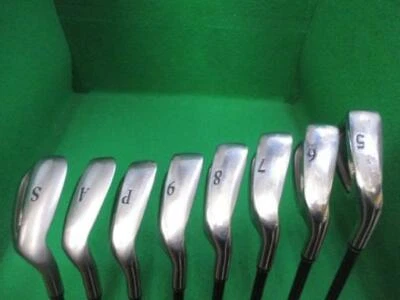 2003 DUNLOP XXIO Prime 5~Sw 8pc SP200 R-flex IRON SET Golf Club T248 - Image 1 of 4