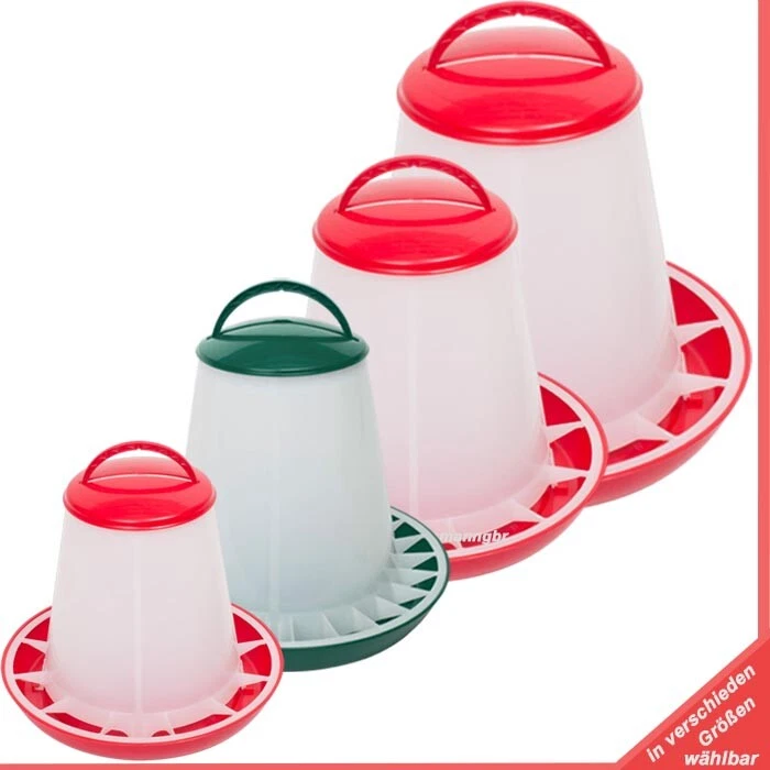 ein Futterautomat Hühner Geflügel Wachteln Futtertrog 1 bis 10 kg wählbar - Bild 1 von 1