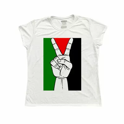 PEACE IN PALESTINE FREE PALESTINE - Ladies T-Shirt - Изображение 1 из 4