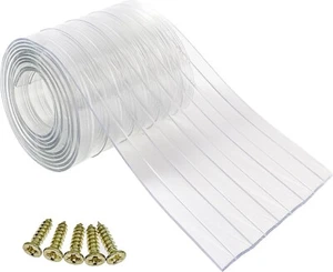 Dog Cat Door Insulated Replacement Strips Plastic Strips DIY  8" x 16' x .08" X0 - Picture 1 of 6
